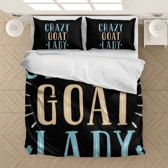 Crazy Goat Lady Goat Lover Bedding Sets