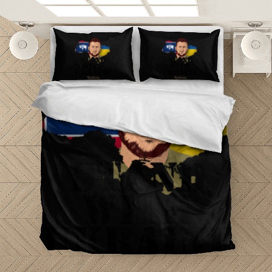 Ukraine Wyoming Flags Zelensky Bedding Sets