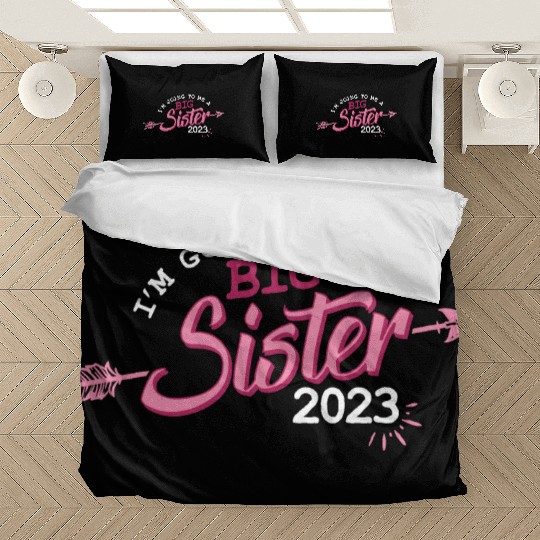 Going to be a Big sister 2023 pregnancy baby girls Bedding Sets