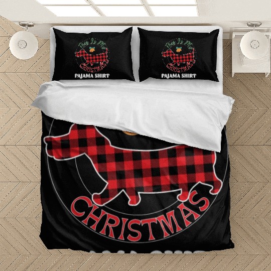 Funny Christmas This Is My Dachshund Dog Bedding Sets