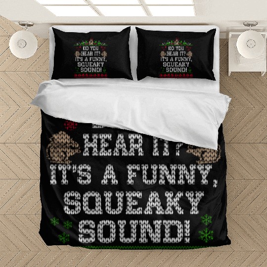 It s A Funny Squeaky Sound Christmas Squirrel Bedding Sets