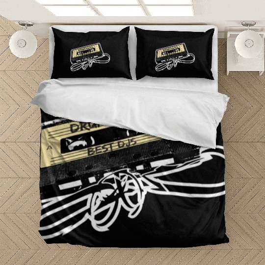 Drum and Bass Music Lover Gift Old Cassette Tape B Bedding Sets