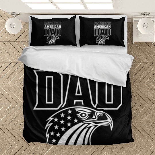 Patriotic American Dad Patriot US USA Bedding Sets