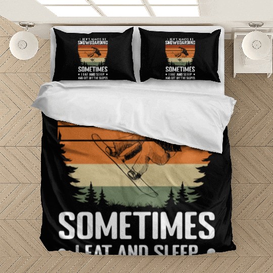 Snowboard Extreme Sport Ski Holidays Bedding Sets