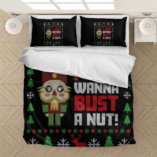 Nutcracker Ugly Christmas Ugly Christmas Saint's Bedding Sets