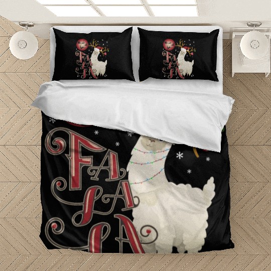 Fa la la llama xmas christmas Bedding Sets
