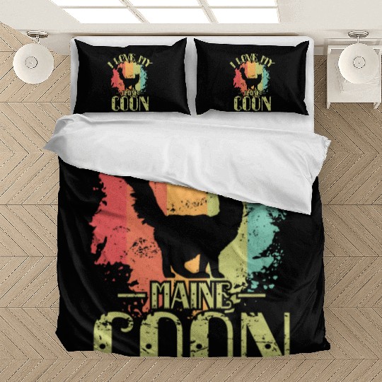 I Love my Maine Cat Pet Male Cat Bedding Sets