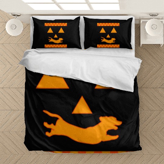 Halloween Bedding Sets, Dachshund Cute Bedding Sets, Dachshund