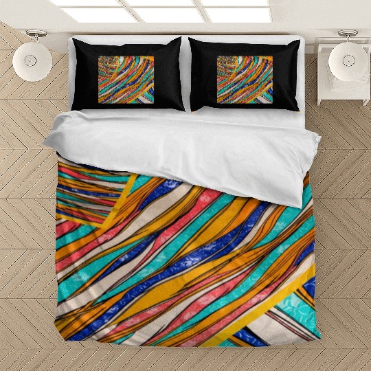 Neon Rainbow Retro 2023 NewYear Vintage Stronger Bedding Sets