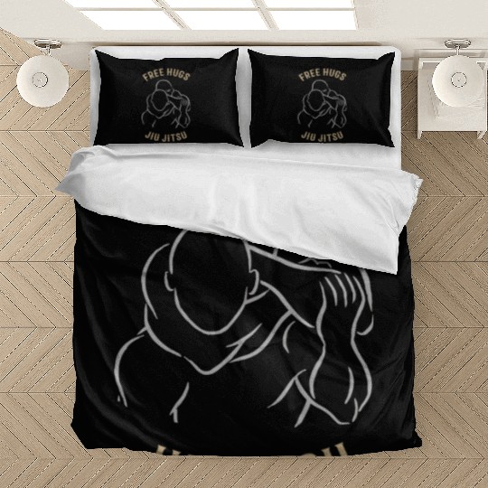 Jiu Jitsu Free Hugs Jujitsu Bjj Mma Bedding Sets