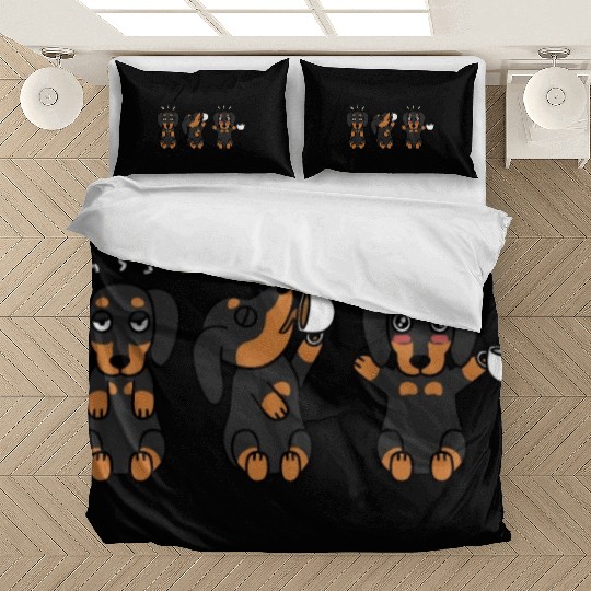 Dachshund Coffee Lover Bedding Sets