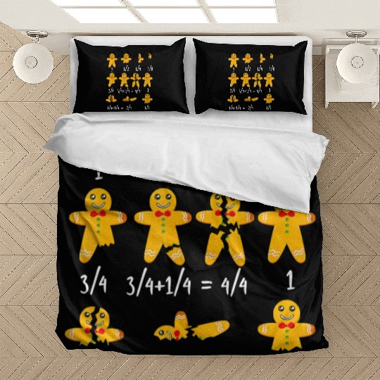 Math Christmas Bedding Sets Teachers, Fractions Gingerbre
