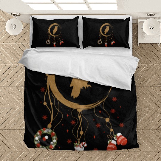 Winter dreamcatcher Christmas Owl Bedding Sets