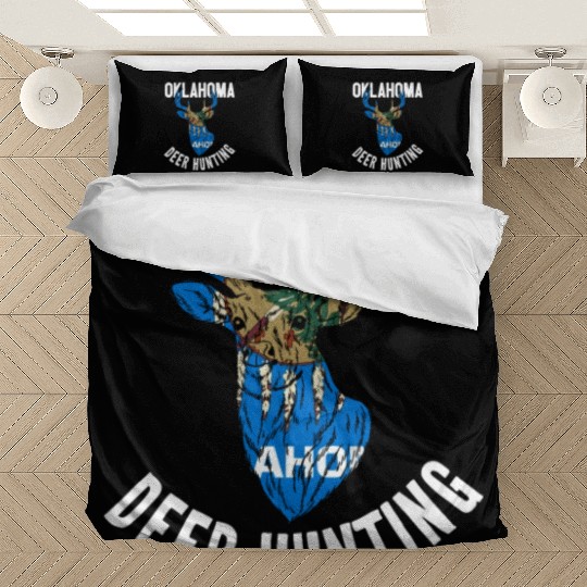 Oklahoma Deer Hunting Buck Stag Hunter Bedding Sets