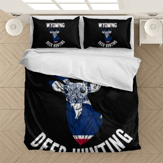 Wyoming Deer Hunting Buck Stag Hunter Bedding Sets