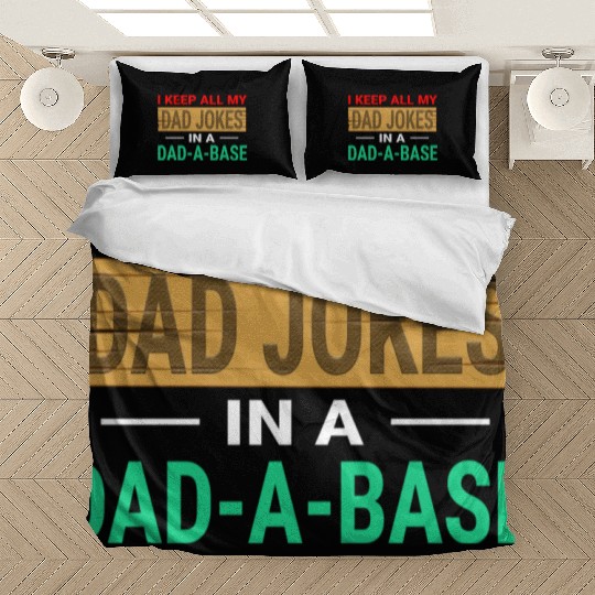 Funny dad jokes gift idea Bedding Sets