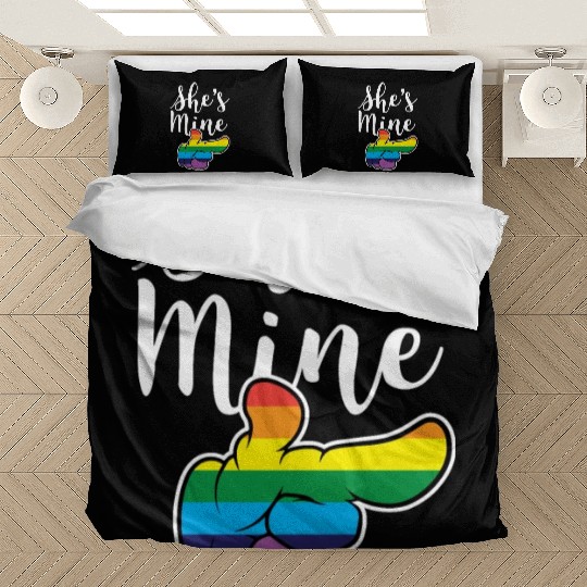 Matching Lesbian Couple She's Mine Part2 Bedding Sets