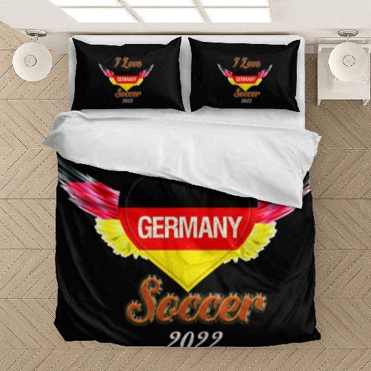 I Love Germany Soccer 2022 Bedding Sets