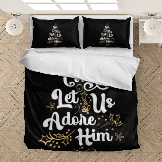 Oh Come Let Us Adore Him Religious Jesus Bedding Sets