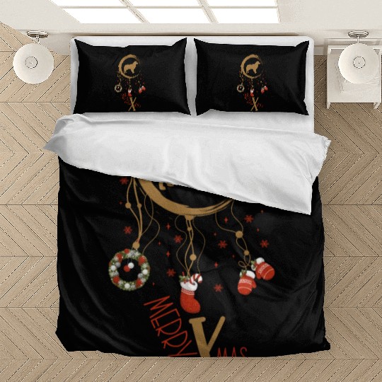 dog dreamcatcher Christmas Australian Shepherd Bedding Sets
