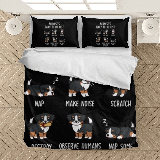 Bernese Mountain Dog Daily To Do List Bedding Sets