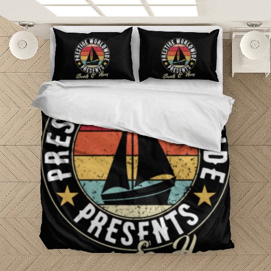 prestige worldwide presents boats and hoes Bedding Sets