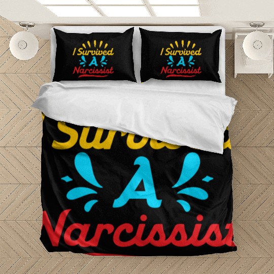I Survived A Narcissist Divorcee Divorce Women Bedding Sets