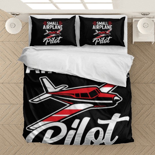 Small Airplane Pilot Private Aircraft Bedding Sets