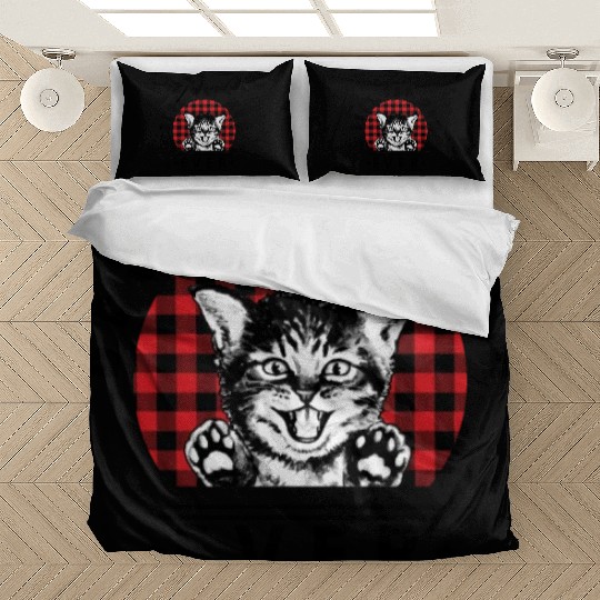 Best Cat Mom Ever Buffalo Plaid Check Bedding Sets