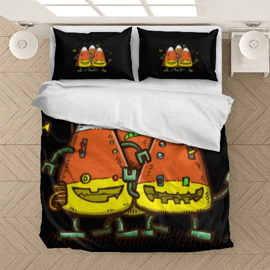 Candy Corn Bots Bedding Sets