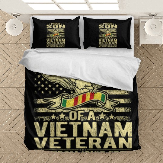 Freedom Isn't Free Proud Son Of A Vietnam Veteran Bedding Sets