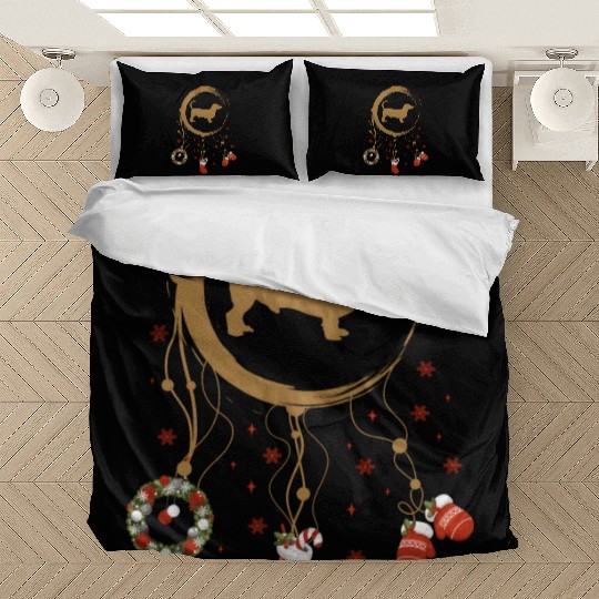 dog dreamcatcher Christmas Dachshund Bedding Sets