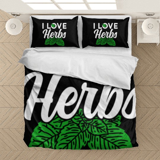 I Love Herbs Herbalist Gardening Herbalism Herb Bedding Sets