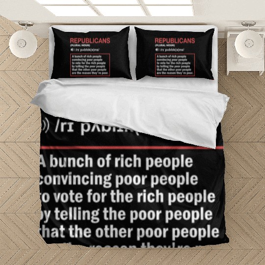 Anti Republicans Definition - Democrat Liberal Bedding Sets