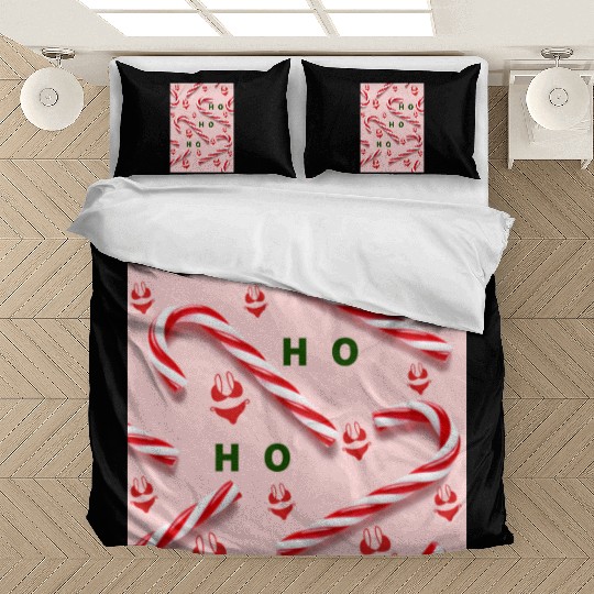 Funny Christmas Candy Canes Bedding Sets