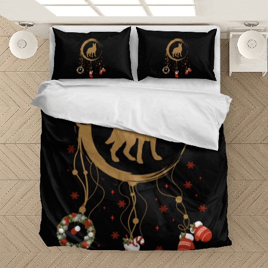 dog dreamcatcher Christmas German Shepherd Bedding Sets
