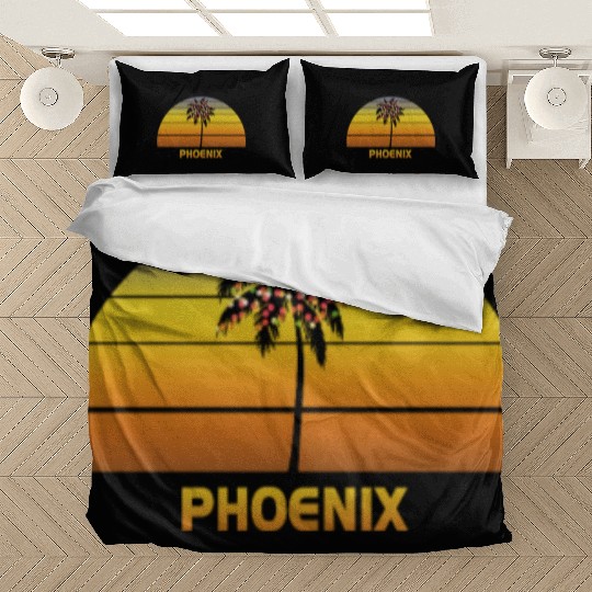 Phoenix Arizonna Palm Tree Christmas Lights Family Bedding Sets