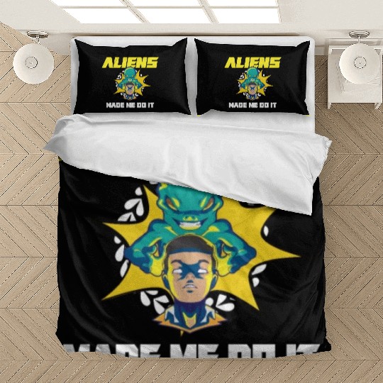 Alien Extraterrestrial Area 51 UFO Space Geek Gift Bedding Sets