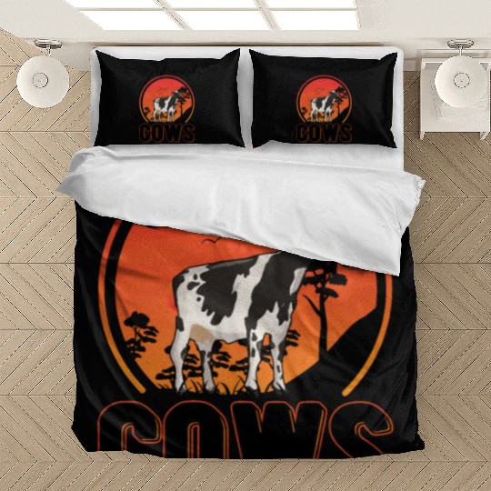Cow Young Cattle Cows Breeders Bedding Sets