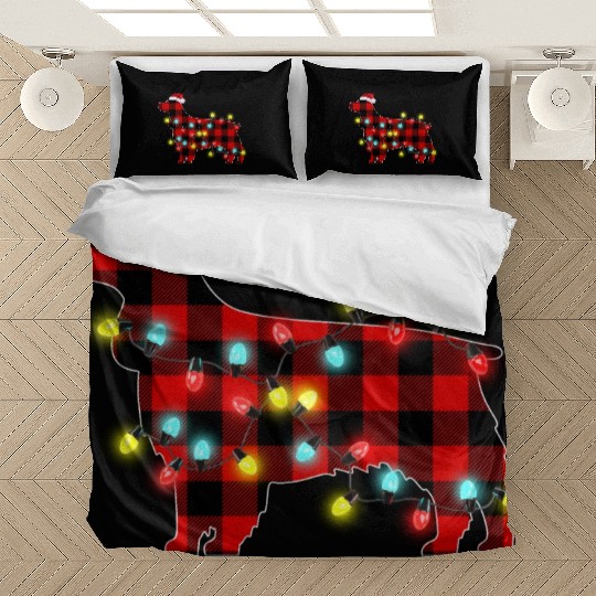 English Cocker Spaniel Christmas Dog Lover Pajamas Bedding Sets