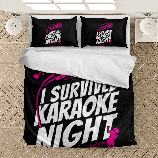 Karaoke Singer I Survived Karaoke Bedding Sets