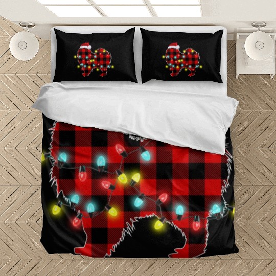 Pomeranian Christmas Dog Lover Pajamas Bedding Sets
