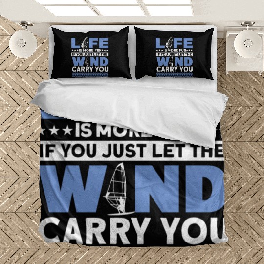 Life Is More Fun With WInd Surfing For Wind Surfin Bedding Sets