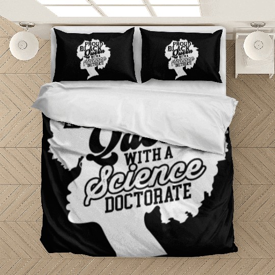 Black Queen With Science Doctorate Phd Bedding Sets