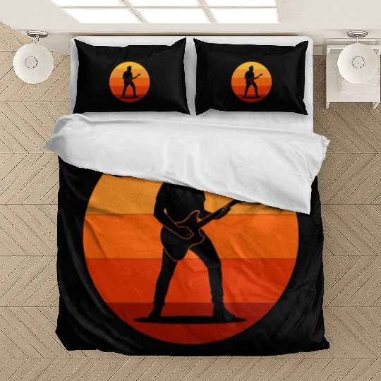 Bass Guitar Player Music Musician Bassist Funny Bedding Sets