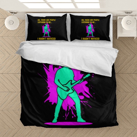 Bass Guitar Player Music Musician Bassist Funny Bedding Sets