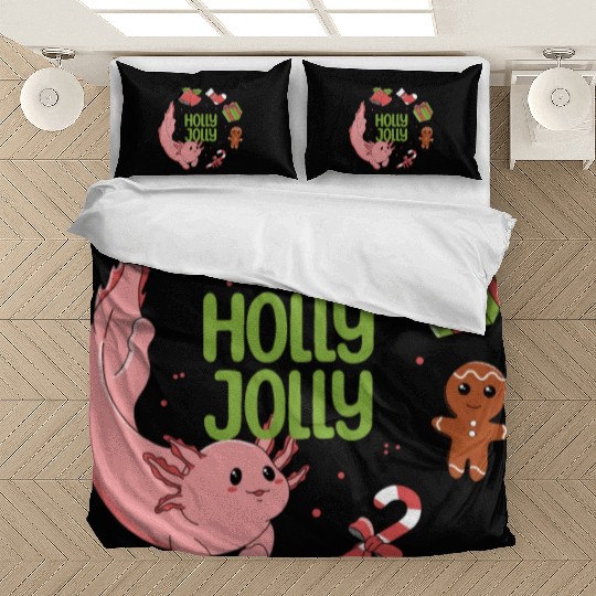 Holly Jolly Axolotl Bedding Sets