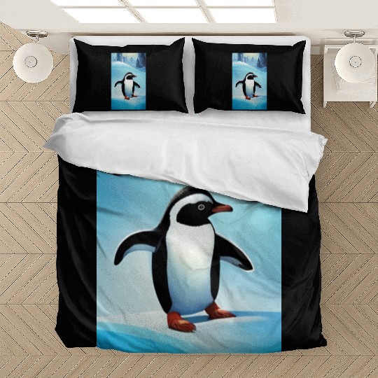 Penguin on ice Bedding Sets