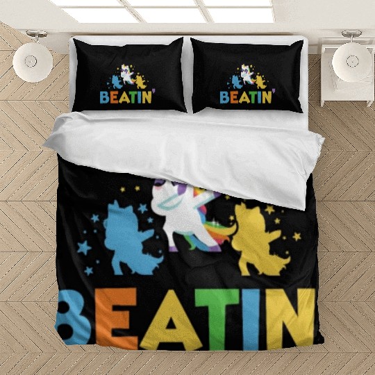 Rainbow Animal Singing Playing Unicorn Lover Bedding Sets