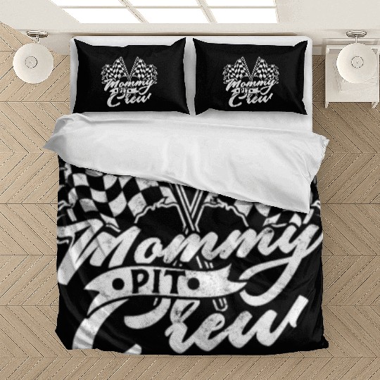 Mommy Pit Crew - racing Bedding Sets